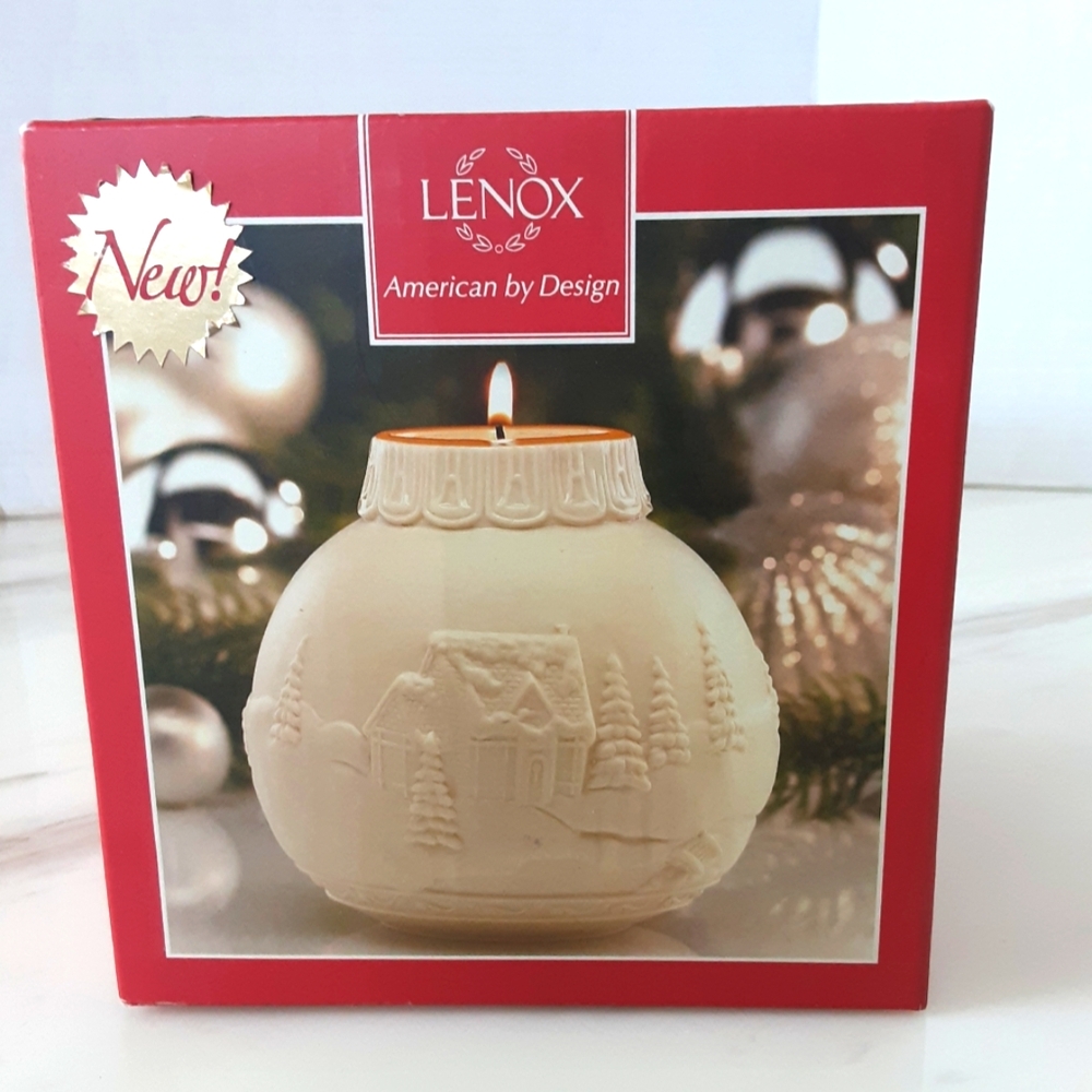 LENOX Ornamental Glow Winter Wonderland Votive American by Design - NIB